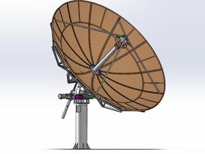 Поворотная спутниковая антенна RxTx, диаметр 4.5м, Ka-диапазон